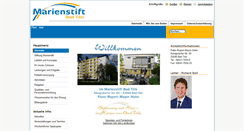 Desktop Screenshot of marienstift-toelz.de